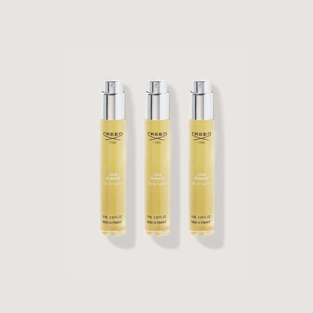 3x10ml Love In White atomizer refill set